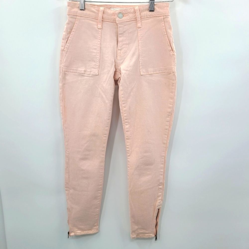 Lucky Brand Jeans,peach/pink, skinny‎ Zippered Ankle size 26